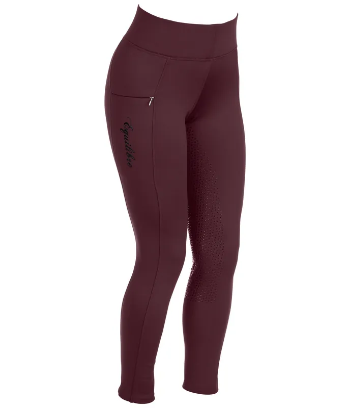 Legging d'équitation thermique à fond intégral Grip Hermine - 810578-44-VI Offre Du Jour