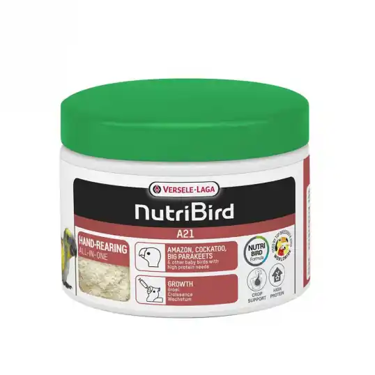 Paiement Sécurisé Nutribird A21 – Elevage à la main des oisillons ayant un besoin élevé en protéines 250gr