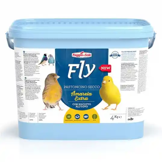 Raggio di Sole – Amarela Extra – Pâtée sèche jaune pour Canaris 4 kg Fait Main