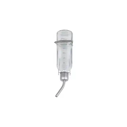 Biberon – Abreuvoir en verre pipette inox 355 ml Livraison Mondiale