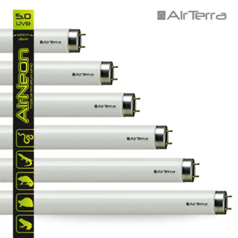 Air Terra – Tube « Tropical Light » (Spécial Reptiles Tropicaux) 5% UVB 34 cm – 10 W Nouvelle Collection