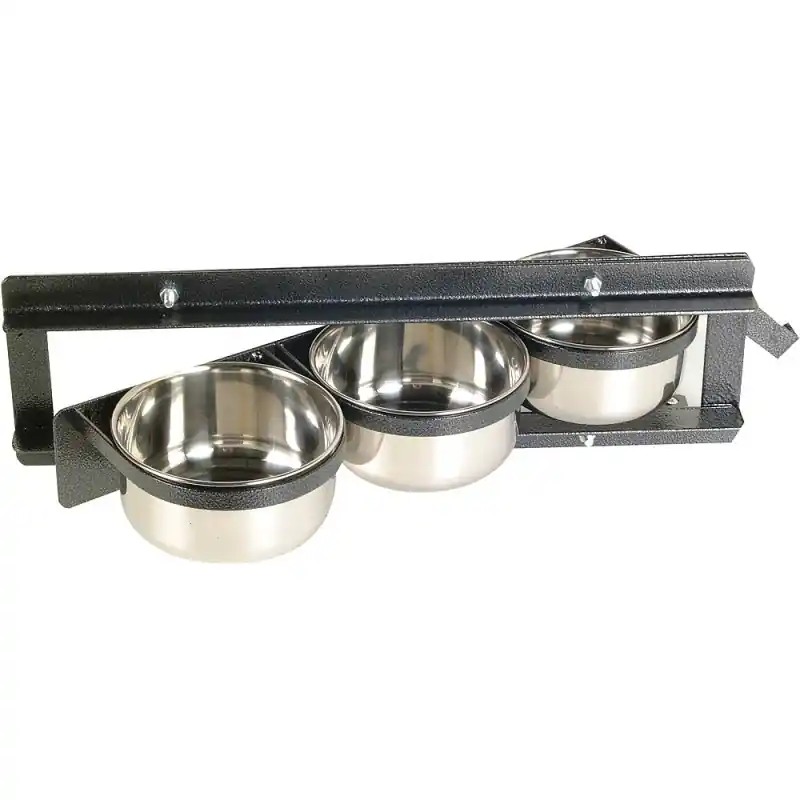 Vente Flash Plateau Tournant de Volière – 3 Bols de Ø15 cm