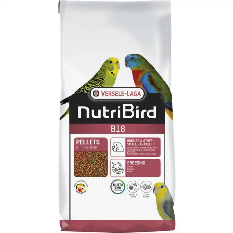 Garantie Incluse Nutribird Extrudés B18 Petites Perruches Élevage – 3 kg