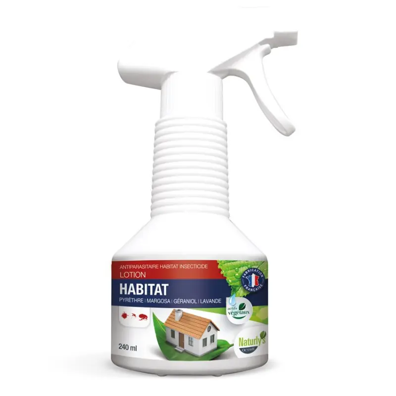 Naturlys – Lotion Insecticide Antiparasitaire pour l&rsquo;Habitat – 240 ml Livraison Express