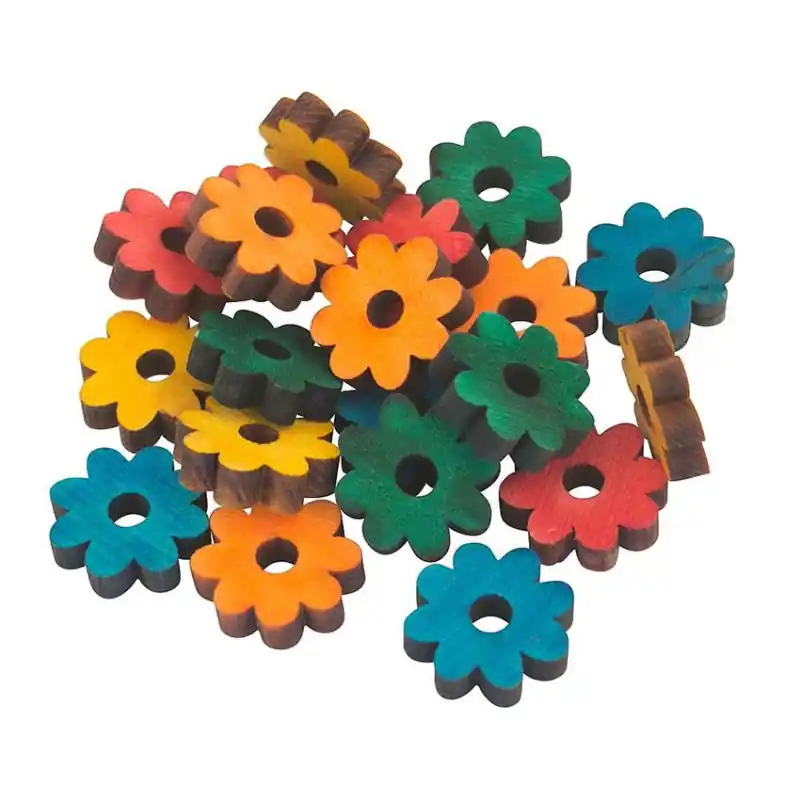 Zoo-Max – Pièces en Bois de Pin – Forme Petites Pâquerettes – 20 Pièces Super Prix