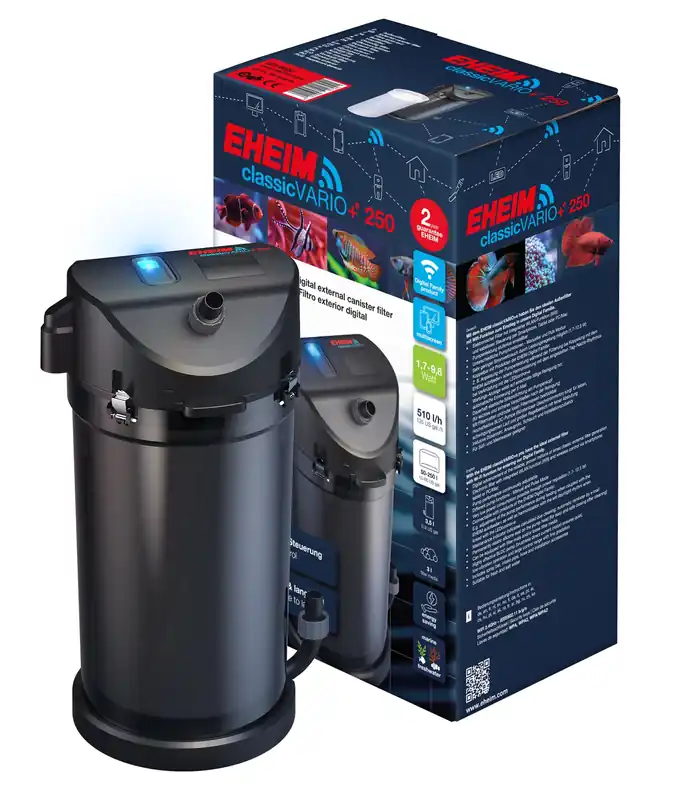 Dernier Modèle EHEIM 2214 Classic Vario+e 250 filtre externe électronique WiFi pour aquarium de 50 à 250 L