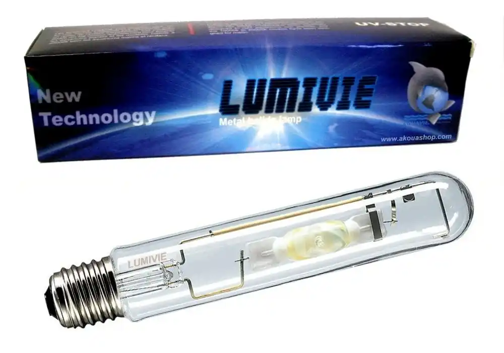 AQUAVIE Lumivie New Technology ampoule HQI 400W 20 000°k culot E40 Uv-Stop Artisanat