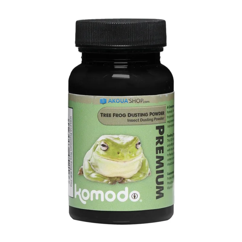 Bon Plan KOMODO Premium Tree Frog IDP 75 gr. complément alimentaire pour Grenouilles arboricoles à saupoudrer sur la nourriture vivantes