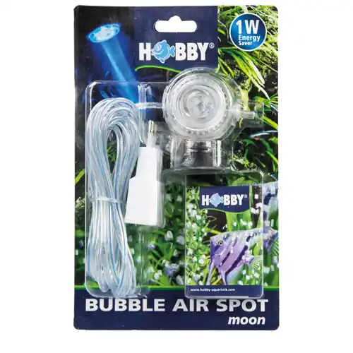 Expédition Rapide HOBBY Bubble Air Spot Moon spot bleu LED submersible avec diffuseur d&rsquo;air pour aquarium