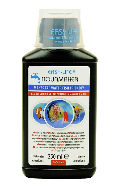 Certifié EASY-LIFE AquaMaker 250 ml puissant conditionneur d&rsquo;eau à action rapide pour aquarium. Traite jusqu&rsquo;à 1250L