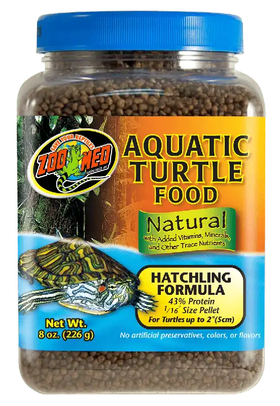 ZOOMED Natural Aquatic Turtle Hatchling 226 gr nourriture en granulés pour bébés tortues jusqu&rsquo;à 5 cm Dernière Chance