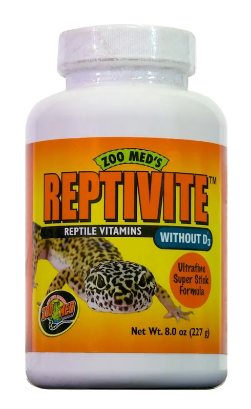 ZOOMED Reptivite sans D3 227 gr complexe de vitamines, minéraux et d&rsquo;acides aminés pour reptiles Commande En Gros