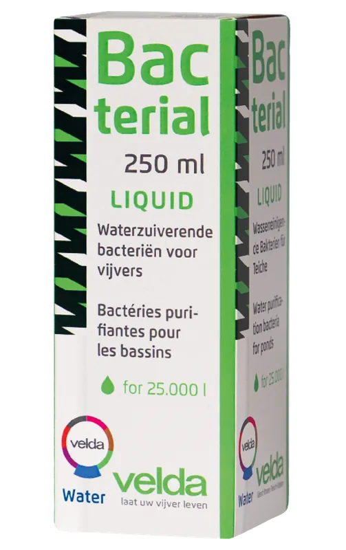 Original VELDA Bacterial Liquid 250 ml bactéries purifiantes pour bassin de jardin jusqu'à 25000 L