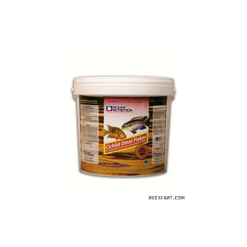 Achat Immédiat Cichlid Omni flocons (seau) 2kg
